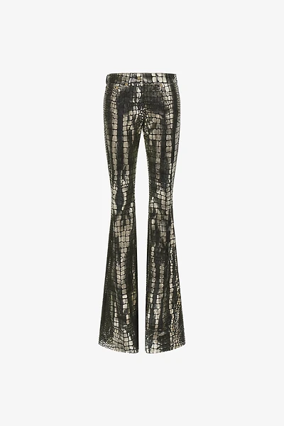 Crocodile Effect Pants
