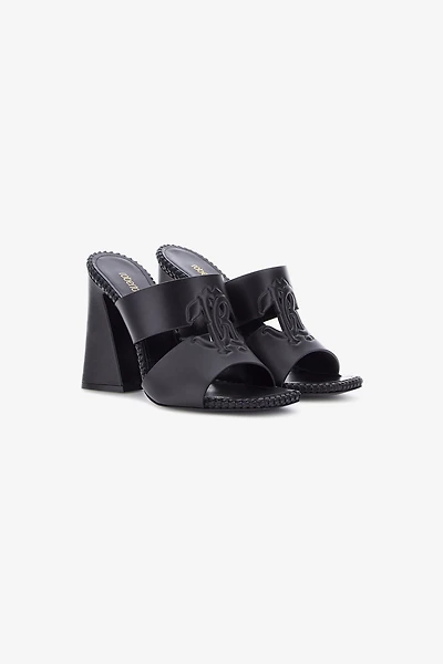 Sandals with Monogram Mirror Snake