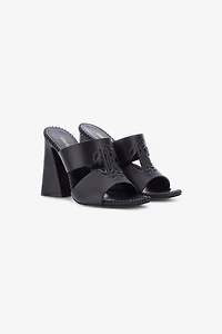 Sandals with Monogram Mirror Snake