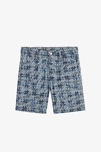 Denim Shorts With RC Monogram