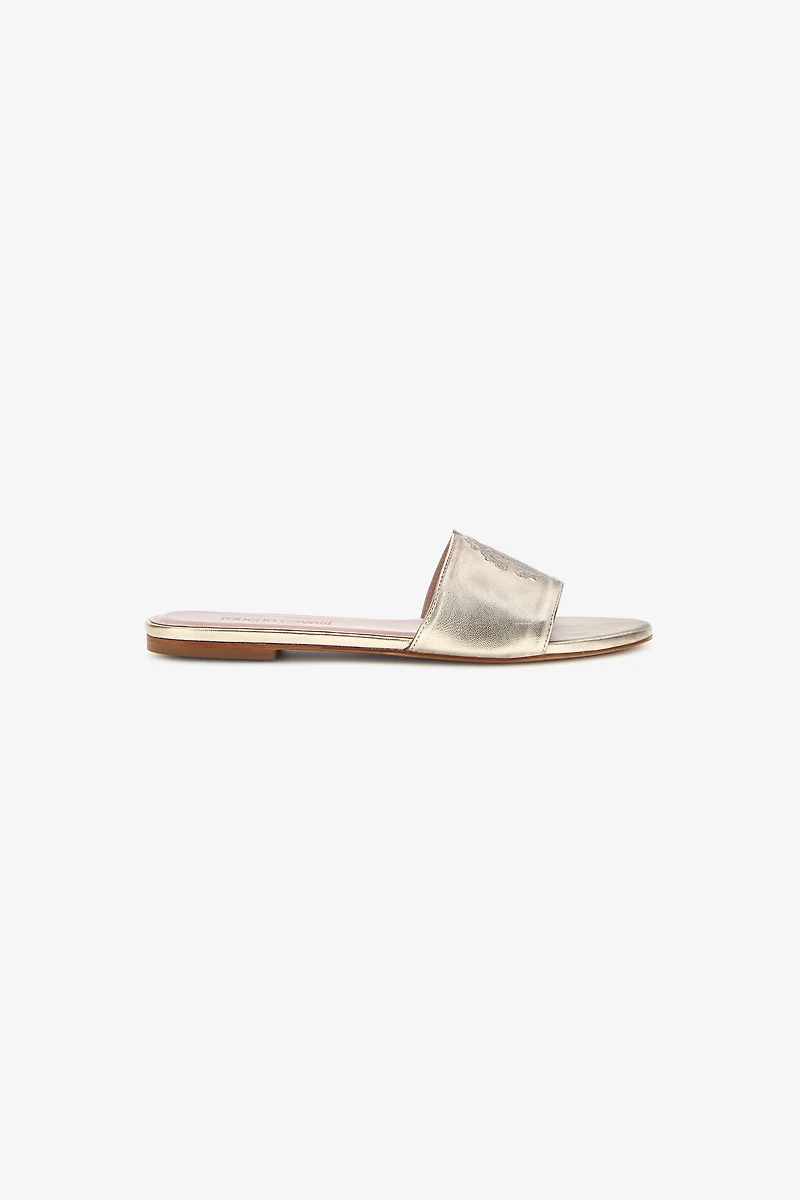 RC logo sandals