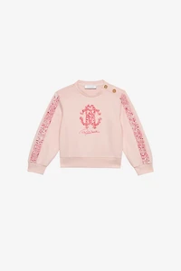 Sweatshirt With RC Monogram And Cheetah Skin