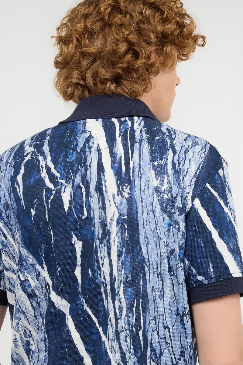 Polo Shirt With Rubane Print