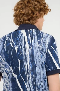 Polo Shirt With Rubane Print