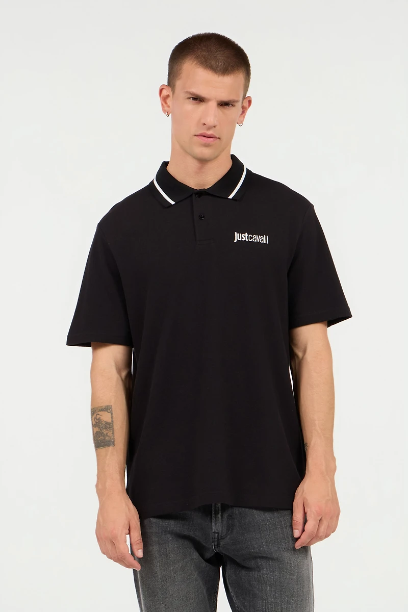 Black Polo with Logo