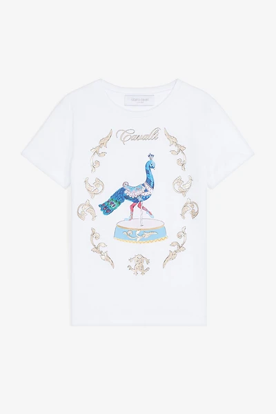Filigree-Print Cotton T-Shirt