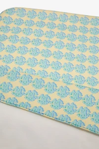 Logo print baby blanket