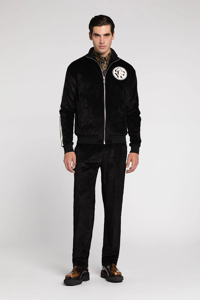 Mirror Snake-Patch Track Pants