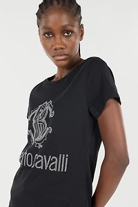 T-Shirt With RC Monogram And Logo Studs