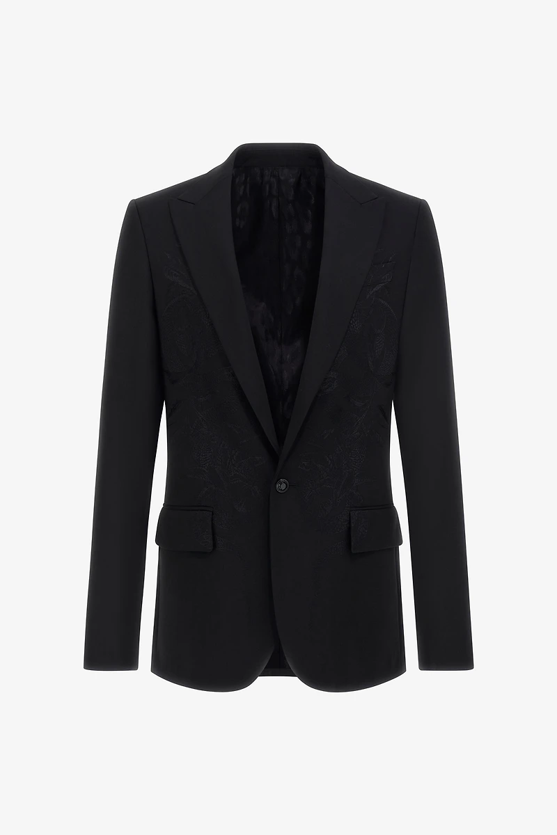 Black Jacket With Embroidery