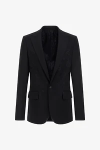 Black Jacket With Embroidery