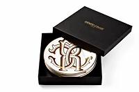 Monogram Gold 2 Bread Plates Set
