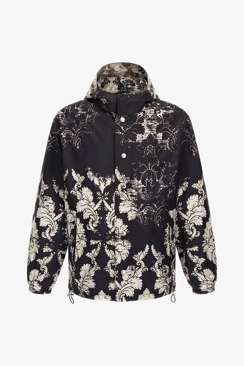 Broccato Print Bomber Jacket