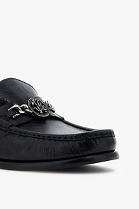 Chain-Embellished Loafers
