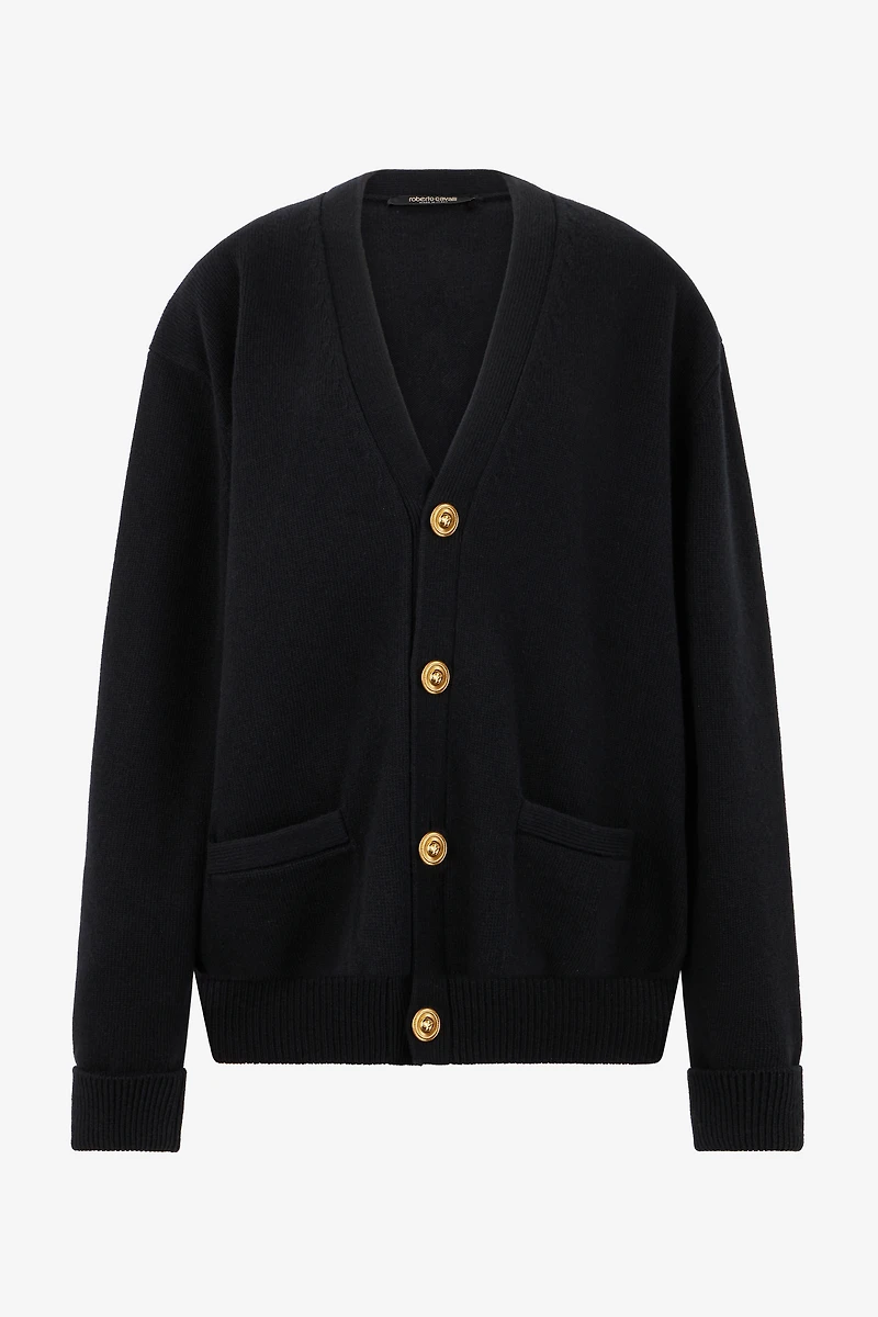 Cardigan with Gold Buttons