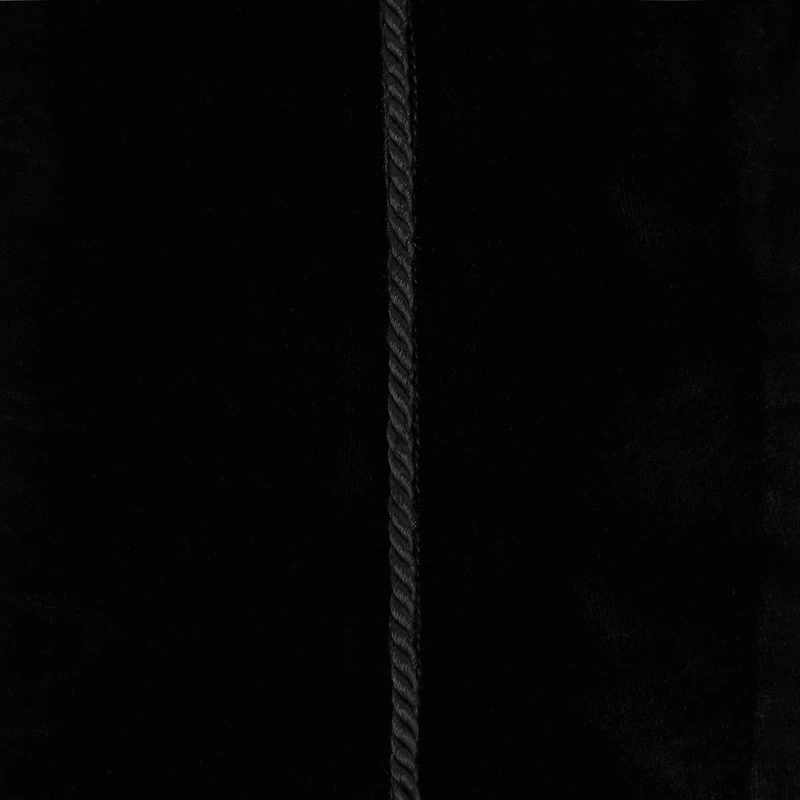 Black Velvet Corset Belt With Tassels