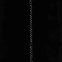 Black Velvet Corset Belt With Tassels