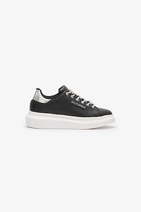 Lace-Up Sneakers With Rhinestones