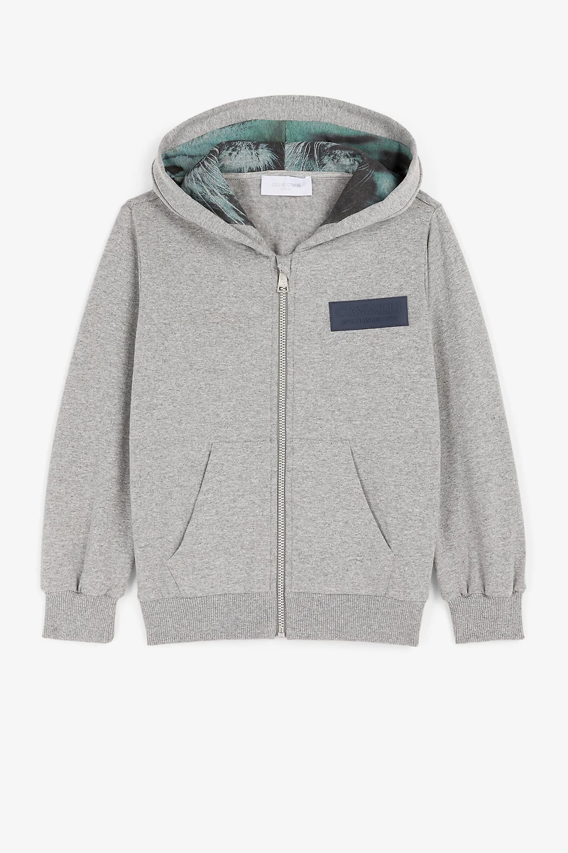 Logo-Appliqué Zip Hoodie