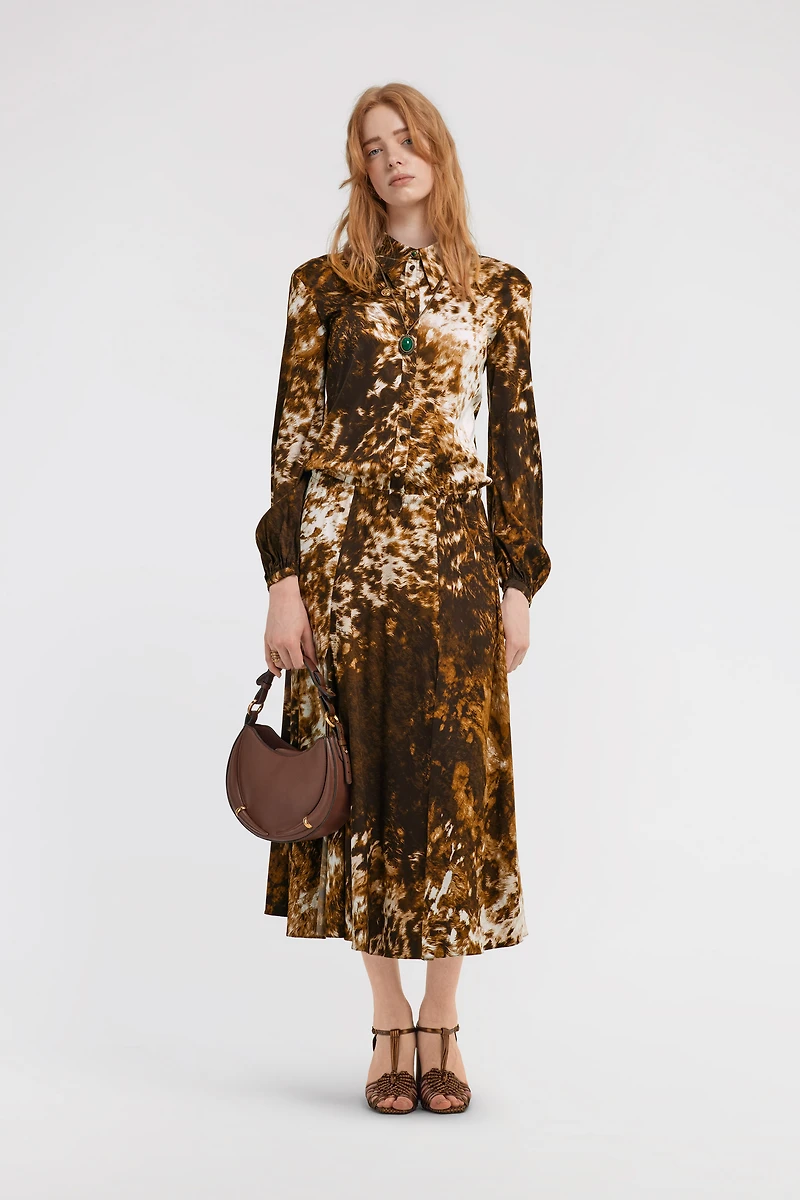 Appaloosa Print Shirt Dress