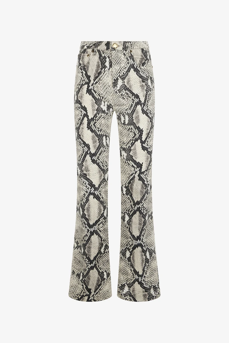 Rock Jeans With Python Print