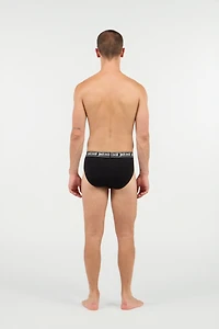 Black Logo Waistband Briefs Two-Pack