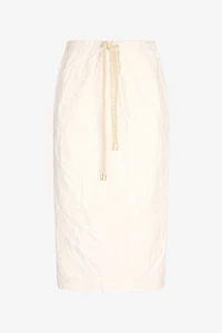 Midi Skirt with Drawstring