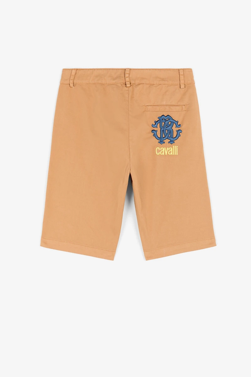 Logo-embroidered shorts