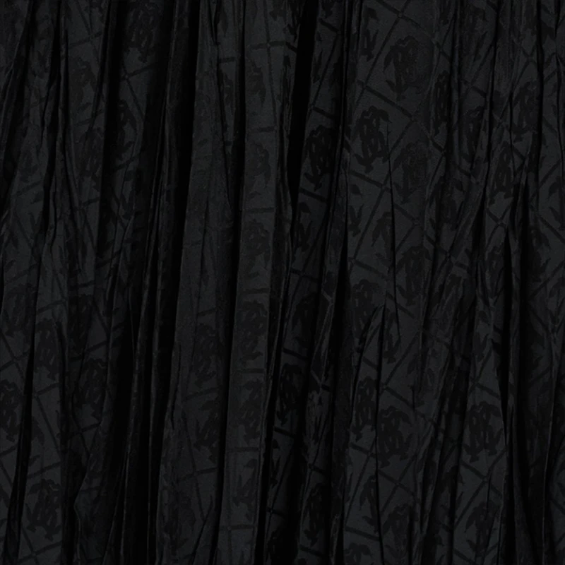 Silk Midi Skirt with Monogram RC