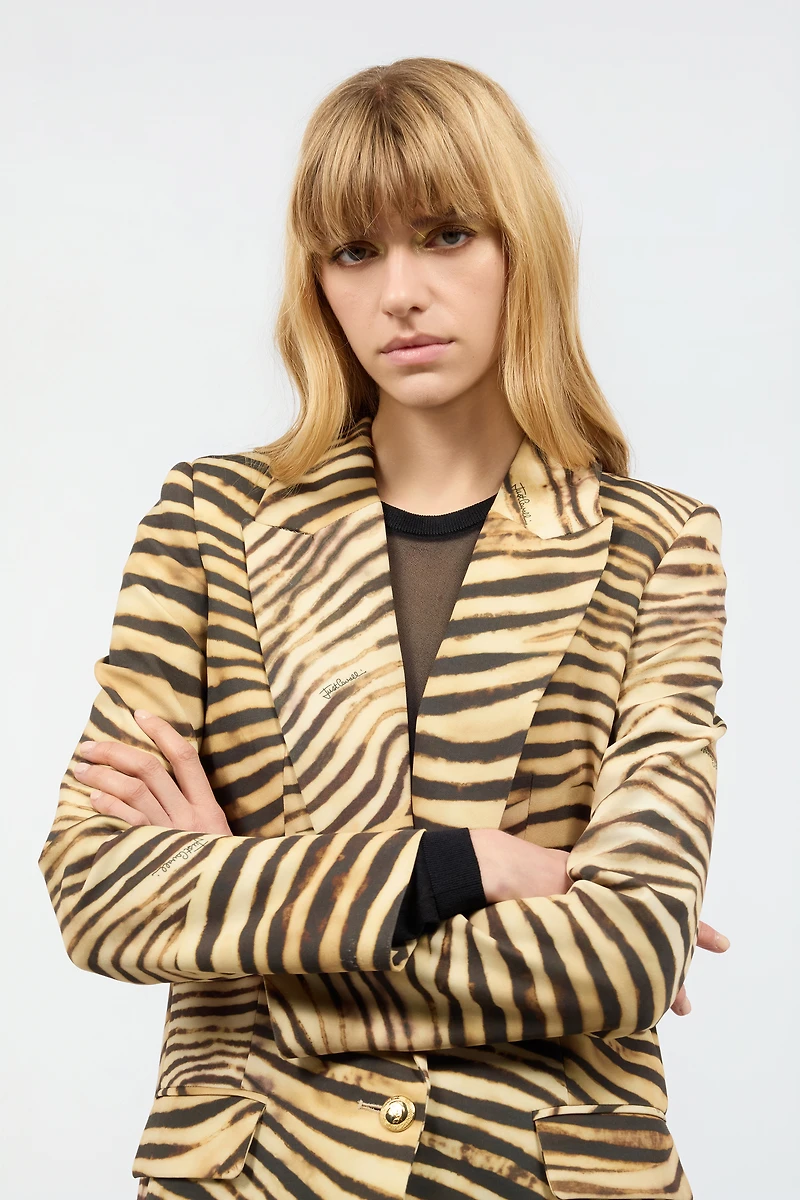 Tiger Skin-Print Jacket
