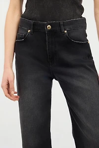 Jeans With Logo On The Back