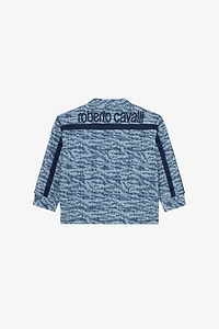 Monogram RC Print Zip-Up Sweatshirt