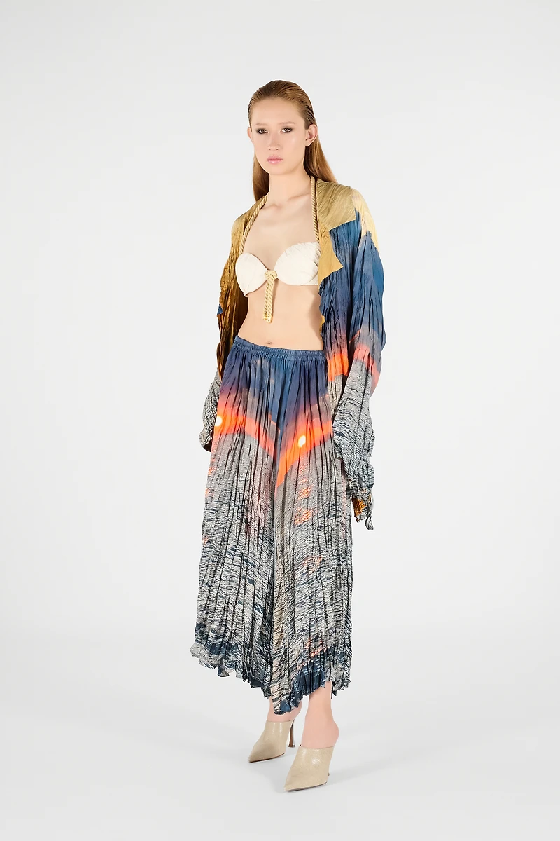 Sunrise Print Skirt