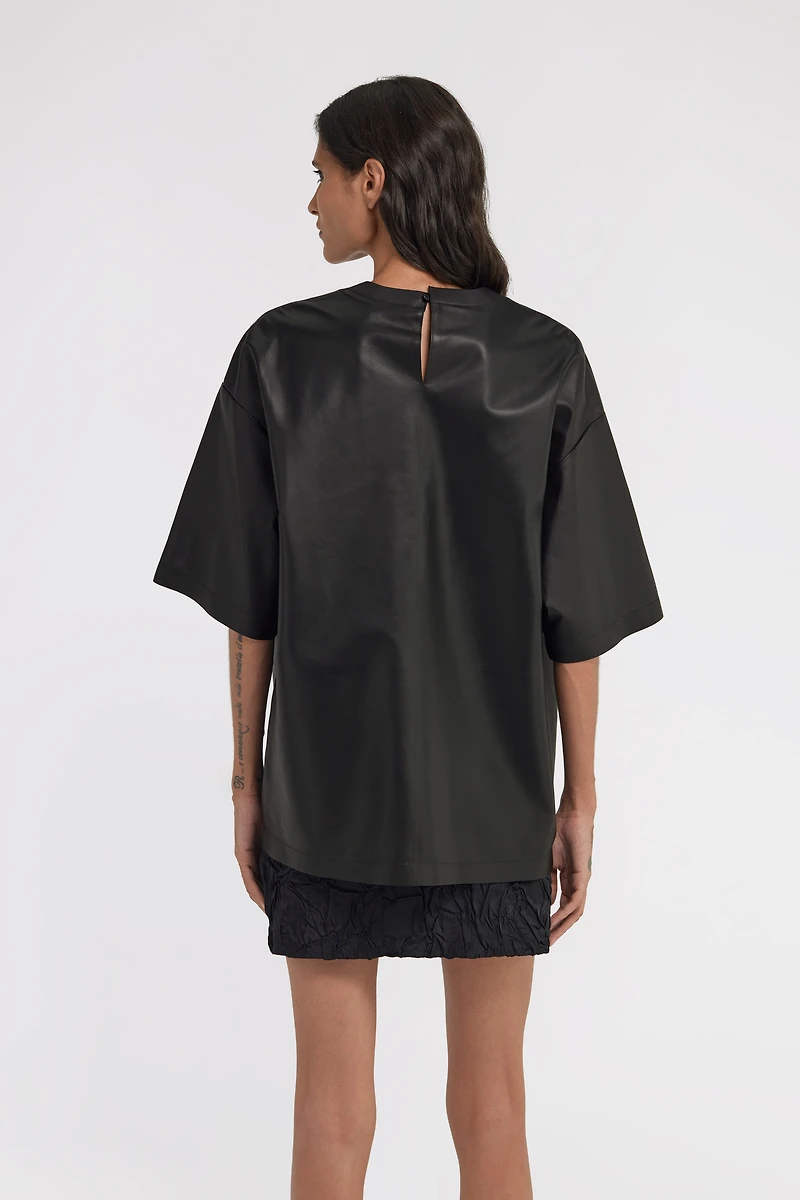 Leather T-shirt