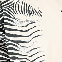Zebra-Print Jumpsuit