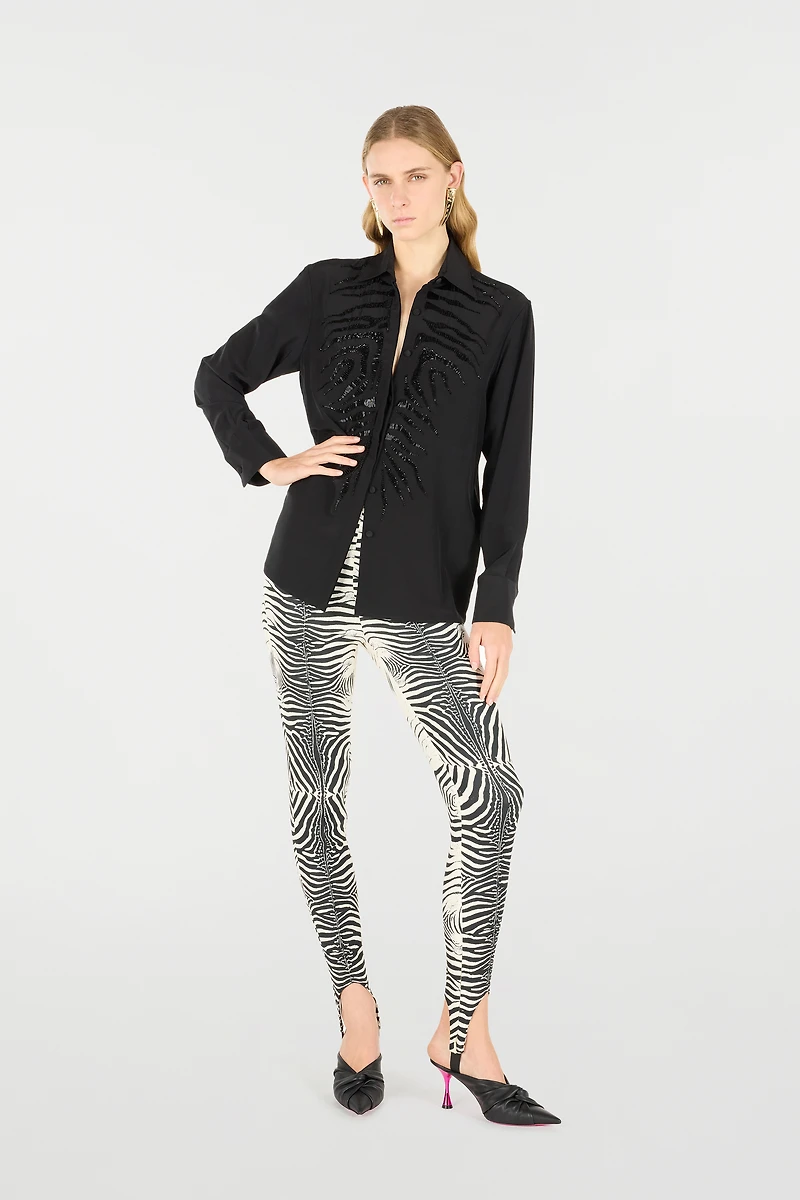 Sequined Tiger Skin Shirt