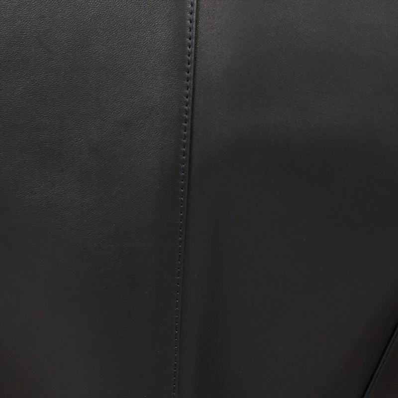 Black Leather Vest With Lace-Up Sides
