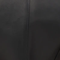 Black Leather Vest With Lace-Up Sides