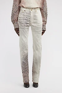 Shark Print Jeans