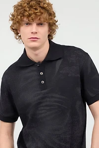 Polo Shirt With Animal Print