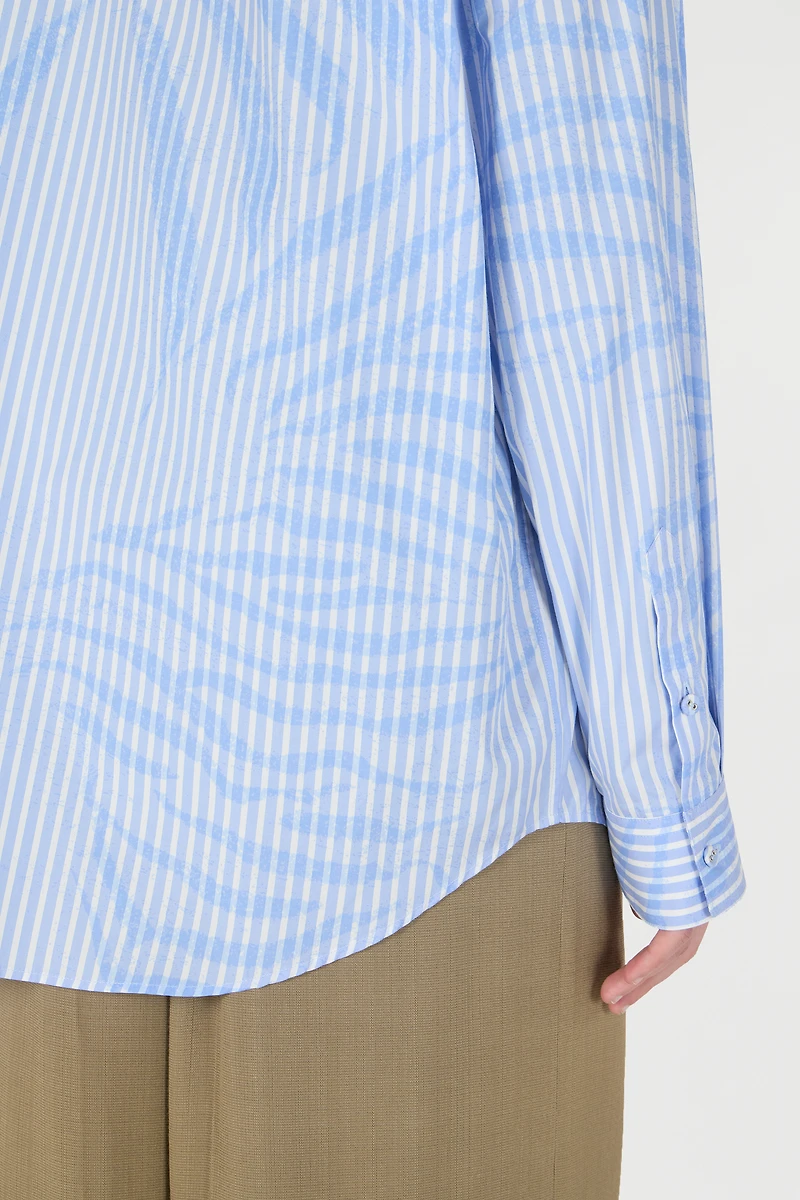 Striped Shirt With Zebra Pattern