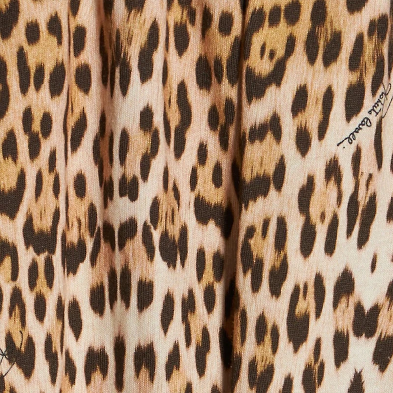 Cotton Dress With Jaguar Skin Skirt
