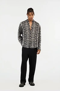 Black Pintuck Trousers