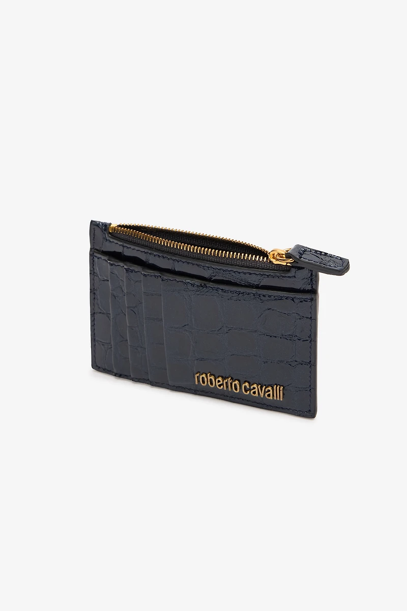 Coin Purse With Crocodile Print