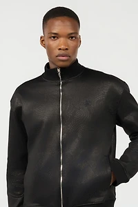 Full-Zip Sweatshirt With Python Print