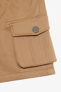 Hazelnut Cargo Shorts with RC Monogram