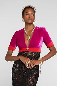 Velvet And Lace Dress