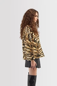 Jacket with Tiger print