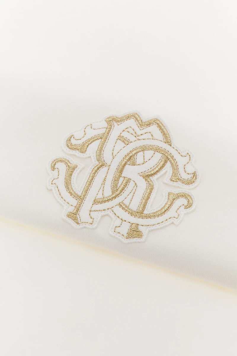 RC Monogram-Print Baby Blanket