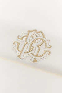 RC Monogram-Print Baby Blanket